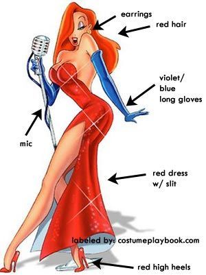 Jessica Rabbit Halloween, Red Head Cartoon, Jessica Rabbit Cartoon, Jessica Rabbit Costume, Jessica And Roger Rabbit, Rabbit Halloween, Rabbit Costume, Roger Rabbit, Jessica Rabbit