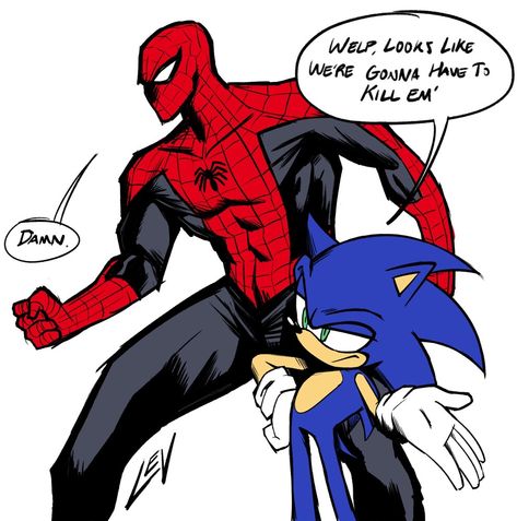 Spiderman Crossover, Sonic Random, Shadow And Rouge, Spiderman Suits, Deadpool And Spiderman, Batman Spiderman, Naruto Drawings, Sonic Funny, Marvel Spiderman Art