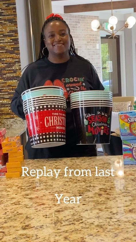 29K views · 2.6K reactions | Alright here’s another gift idea for Christmas. Buckets are from hobby lobby, snacks are mostly Walmart and dollar tree. Let me know if you have any questions. #christmasgiftideas #christmas2023 #christmas | Kimberly Ross | iamkimberlynikole · Original audio Movie Bucket Gift Ideas, Snack Basket Ideas, Bucket Gift Ideas, Christmas Buckets, Kids Christmas Movies, Bucket Gifts, Christmas Popcorn, Bucket Ideas, Book Christmas Gift