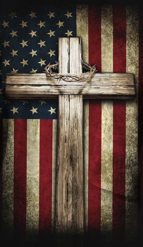 One Nation Under God, Flag Background, Wooden Cross, Jelly Roll, American Flag, Jesus, Flag