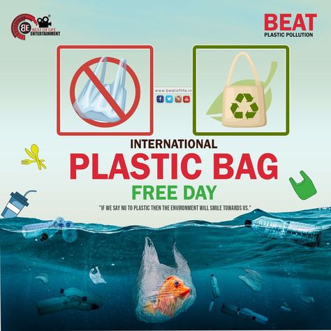 "If we say no to plastic then the environment will smile towards us." #internationalplasticbagfreeday #plasticbagfreeday2022 #beatplasticpollution #plasticfree #plasticbagfree #plasticban #saynotoplastic #saynotosingleuseplastic #ble #beatoflife #entertainment #beat #life #beatoflifeentertainment #digitalmarketing #socialmediapost #socialmediamarketing International Plastic Bag Free Day, Plastic Bag Free Day, Say No To Plastic, Environment Day, Plastic Pollution, Free Day, Natural Environment, Free Bag, Sea Life