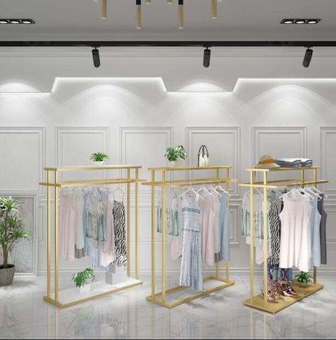 Clothing Boutique Interior, Clothing Rack Display, Clothes Shelves, Clothing Store Displays, Clothing Store Interior, Clothing Store Design, Boutique Clothing Store, Store Design Boutique, Clothing Displays