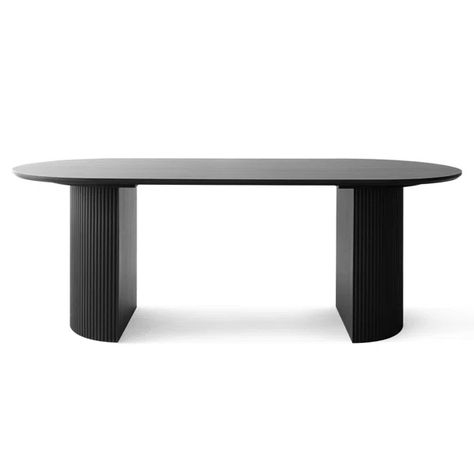 Epimenia 79" Oval Dining Table Modern Dining Table Design, Dining Table Design Ideas, Table Design Ideas, Oval Dining Table, Living Room Side Table, Furniture Trends, Oval Table Dining, Kitchen Dining Tables, Dining Table Design