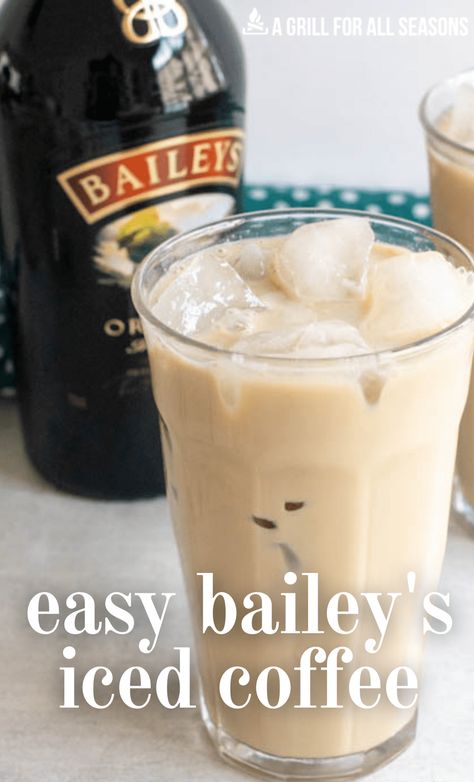 Iced Coffee Alcoholic Drink, Baileys Iced Coffee Recipe, Baileys Coffee Recipes, Drinks With Baileys, Baileys And Coffee Recipe, Ice Coffee Recipes, Bailey's Recipes, Baileys Recipes Drinks, Baileys Iced Coffee