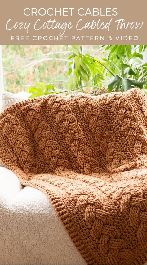 Chunky Blanket Pattern, Cables Blanket, Throw Blanket Pattern, Back Post Double Crochet, Front Post Double Crochet, Crochet Cable, Crochet Blanket Pattern, Technical Writing, Crochet Throw Blanket