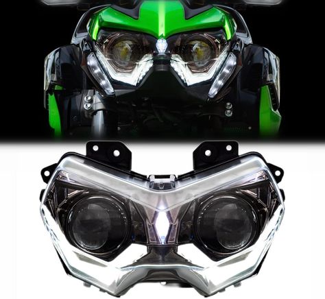 Amazon.com: KT Full LED Headlight Assembly for Kawasaki Z900 Z400 Z650 2020+ White DRL Custom Modified Front Head Lamp High/Low Beam E-MARK Certification : Automotive Kawasaki Z900 Modified, Z900 Modified, Kawasaki Z900, Round Light, Head Lamp, Headlight Bulbs, Headlight Assembly, Headlamp, Ebay Finds