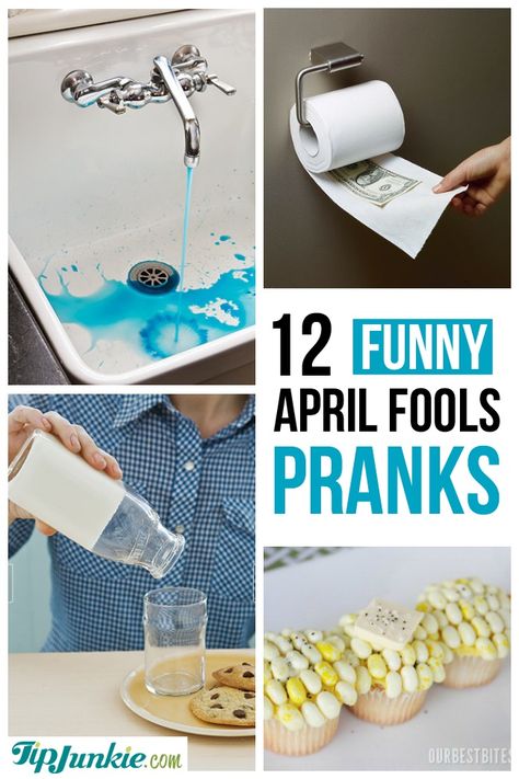 12 Funny April Fools Pranks for Families April Fools Food, Funny April Fools Pranks, April Fools Day Jokes, Harmless Pranks, April Fool's Prank, Pranks For Kids, Halloween Quotes Funny, April Fools Pranks, April Fools Joke