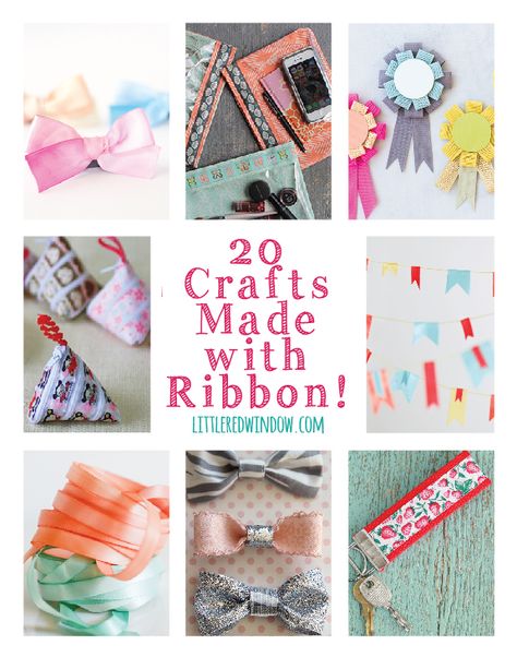 Easy Ribbon Crafts, Grosgrain Ribbon Crafts, Ribbon Projects, Awesome Crafts, Diy Christmas Ornaments Easy, Ribbon Crafts Diy, Work Diy, Your Pretty, Ribbon Art