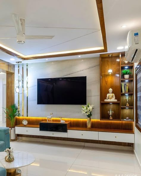 Latest Tv Unit Designs For Hall Wall, Hall Tv Unit Design Modern, Tc Unit, Interior Design Tv Wall, Hall Ideas Modern, Hall Tv Unit, टीवी यूनिट, Living Room Tv Console, Latest Tv Unit Designs