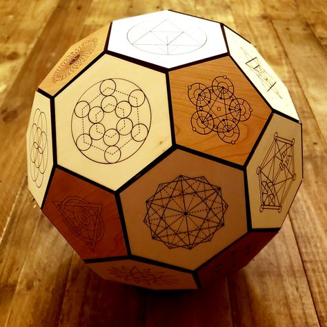 Truncated Icosahedron, Martin Buber, Wood Laser Ideas, Cheap Lamps, Platonic Solids, Geometric Origami, Make A Lamp, Sacred Geometric, Platonic Solid