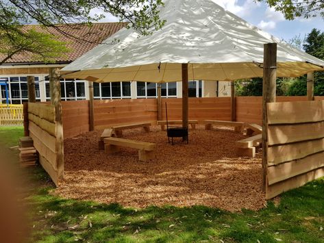 Outdoor Classroom Ideas, School Outdoor Classroom, School Outdoor Area, School Garden Club, Outdoor Kindergarten, Eyfs Outdoor, Pool Design Modern, Quote Beautiful, Spiritual Garden