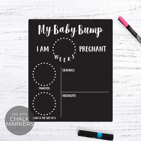 What a better way to keep a photo journal of your pregnancy journal. 😍 As an Amazon Associate, I earn on qualifying purchases. Weekly Pregnancy Photos, Baby Progress, Pregnancy Timeline, Pregnancy Journal, Monthly Milestone, Plastic Signs, Baby Growth, Chalkboard Style, Pregnant Couple