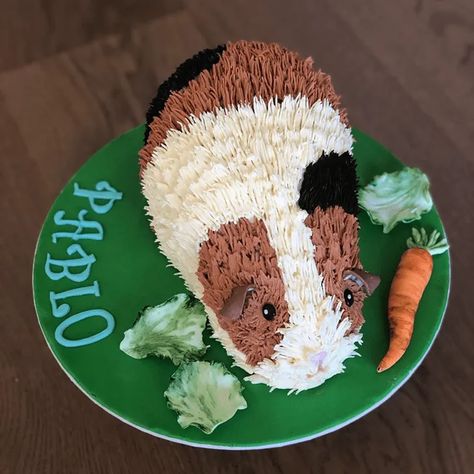 Hamster Birthday, Pig Cakes, Cake Design Images, Pig Birthday Cakes, 9 Birthday, Animal Birthday Cakes, Rabbit Cake, Cake Vanilla, Pig Cake