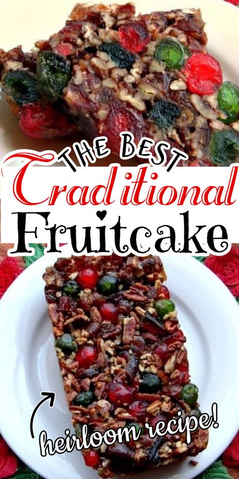 Nutty Fruitcake Recipe, Old Fashioned Fruit Cake Recipe, Dark Fruit Cake Recipe, Holiday Fruit Cake, Best Fruit Cake Recipe, Best Fruitcake, Fruit Cake Recipe Easy, Candied Cherries, Fruit Cake Recipe Christmas