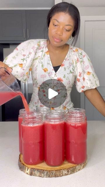 Fayette Faith Nyehn on Instagram: "Watermelon, strawberry, mint, and ginger juice 🌿

Use code “FAYETTE10” to save 10% on Nama J2, link in bio 
•
•
•
#healthydrink #healthyrecipes #healthylifestyle" Watermelon And Ginger Juice, Watermelon Ginger Juice, Watermelon Strawberry Juice, Watermelon And Strawberry, Strawberry Water, Watermelon Strawberry, Strawberry Mint, Strawberry Juice, Ginger Juice