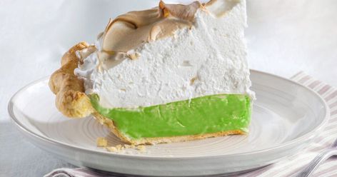 Key Lime Meringue, Key Lime Meringue Pie, Lime Meringue Pie, Lime Meringue, Tomato Side Dishes, Holmes County Ohio, Easy Ham, Shopping Food, Baked Pie Crust