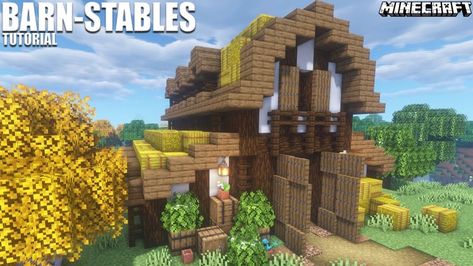 Sugarcane Farm, Minecraft Barn, Farm Decorations, Server Ideas, Cottage Minecraft, Mc Ideas, Mc Builds, Minecraft Aesthetic, Minecraft Banner Designs