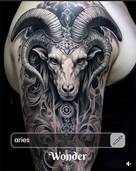 Aries Ram Tattoo, Lion Forearm Tattoos, Navy Tattoos, Ram Tattoo, Gorilla Tattoo, Geometric Mandala Tattoo, Capricorn Tattoo, Aries Tattoo, Chest Tattoos For Women