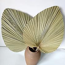 Boho Palm Leaves, Leaf Table Decor, Palm Fan, Palm Leaf Decor, Dried Palm Leaves, Aesthetic Material, Luau Party Decorations, Short Vase, Wedding Home Decor