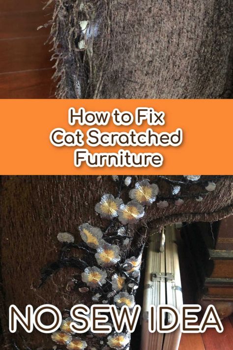 Diy Cat Furniture, Repair Sofa, Couch Repair, Cat Life Hacks, Cat Scratching Furniture, Fabric Couch, Cat Patio, Cat Proofing, Furniture Fix