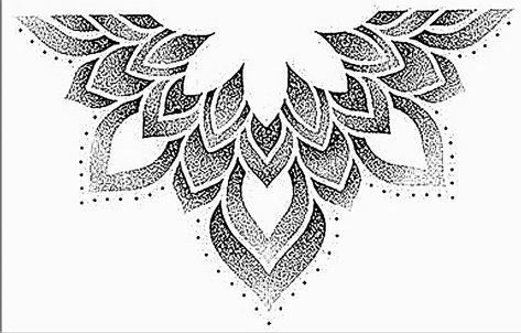 Stipple Mandala Design, Diy Dot Art, Stipple Mandala Tattoo, Dot Mandala Tattoo, Mandala Dot Tattoo, Dot Work Tattoo Mandala, Dot Work Mandala Design, Mandala Throat Tattoo, Dot Work Mandala Tattoo