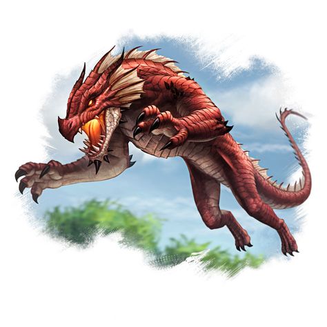 Drake Dnd, Drake Dragon, Red Guard, Drake Art, Monster Manual, Beast Creature, Dnd Dragons, Dragon Rpg, Pet Dragon