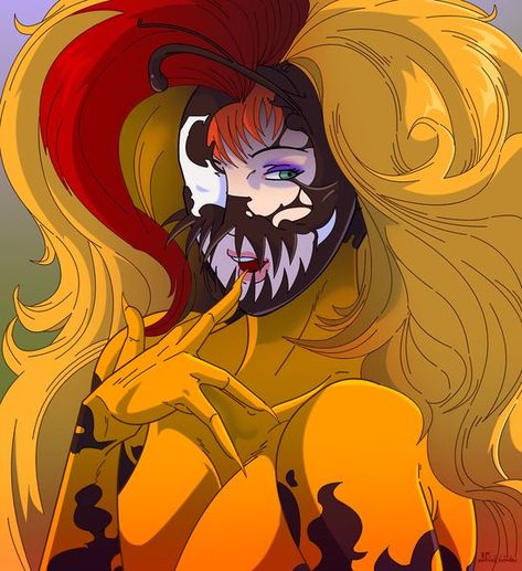 Scream Symbiote Fanart, Scream Symbiote, Female Symbiote, Marvel Symbiotes, Symbiote Spiderman, Scream Art, Symbiotes Marvel, Venom Art, Venom Comics