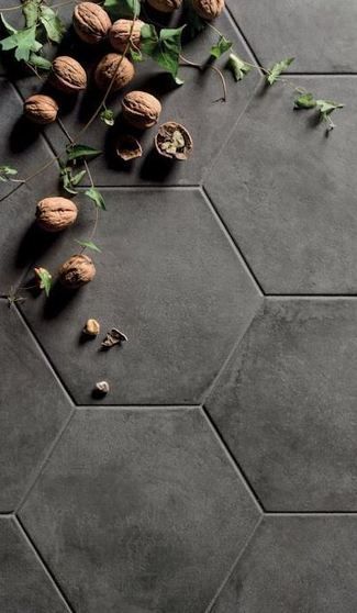 Hexagonal Tiles, Mandarin Stone, Wood Hexagon, Hexagon Mosaic Tile, Ceramic Floor Tile, Matte Tile, Hexagonal Mosaic, Hexagon Tiles, Black Floor