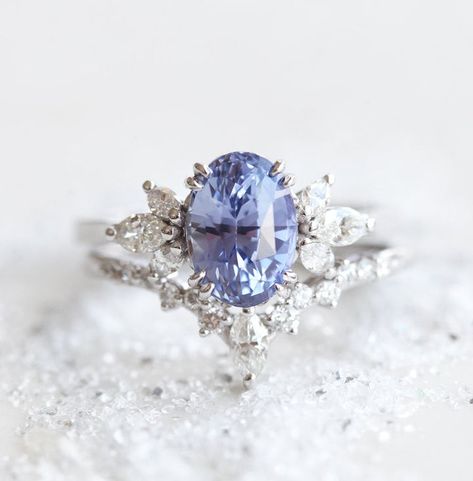 Unique Vintage Engagement Rings Sapphire, Lavender Sapphire Ring, Saphire Engament Ring Set, Lavender Sapphire Engagement Ring, Purple Sapphire Engagement Ring, Engagement Ring Purple, Purple Engagement Rings, Violet Sapphire, Lavender Sapphire