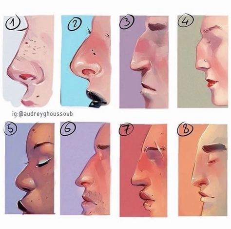 رسم كاريكاتير, Artist Tutorials, Nose Drawing, Arte Sketchbook, Digital Painting Tutorials, Anatomy Reference, Anatomy Art, Art Poses, Art Tutorials Drawing