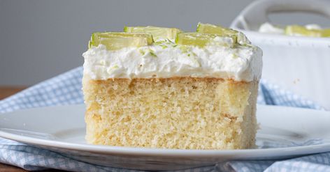 Key Lime Poke Cake | 12 Tomatoes Alabama Pecanbread, Key Lime Poke Cake, Lime Poke Cake, Twelve Tomatoes, Sweet Whipped Cream, Chess Pie, Cream Chicken, Sour Cream Chicken, Peach Salad