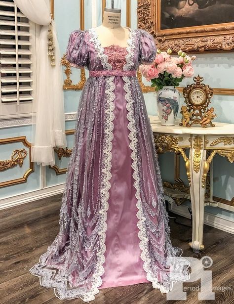 Regency Court Dress, Regency Era Dresses Evening Gowns, Regency Era Dresses, 1810s Dress, Daella Targaryen, Regency Party, Regency Era Dress, Bridgerton Dresses, Pretty Gowns