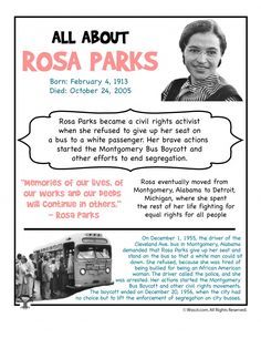 Rosa Parks Day Printables - Woo! Jr. Kids Activities Rosa Parks Project For Kids, Rosa Parks Timeline, Rosa Parks Quotes, Rosa Park, Research Poster, Rosa Parks, Up Book, Pop Up Book, Kids Activities