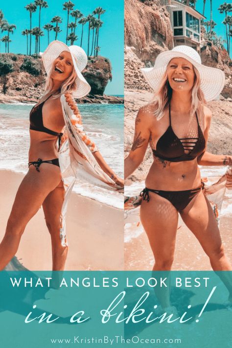 What angles look best in a bikini. How To Pose In A Bathing Suit, Ways To Wear Triangle Bikinis, How To Pose In A Swimsuit, Triangle Top Swimwear With Upf 50+ For Beach Season, Flattering Beach Poses Bikinis, Triangle Swimwear With Built-in Bra For Vacation, How To Pose In A Swimsuit Bikinis, Vacation Swimwear With Triangle Top And Built-in Bra, Triangle Swimwear With Built-in Bra For Beach