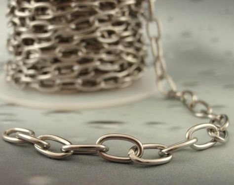 Chain Top, Metal Chain Link, Stainless Steel Wire, Jewelry Tools, Top Shelf, Stainless Steel Watch, Steel Chain, Stainless Steel Chain, Chains Jewelry