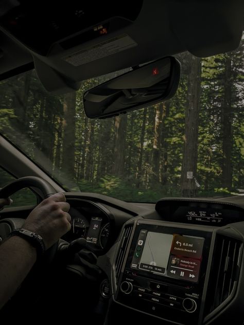 Forest Drive Aesthetic, Car Driving Through Forest, Driving In Mountains, Car In Forest, Car In The Woods, Mad Honey, Driving Aesthetic, Car Commercial, Relaxing Images