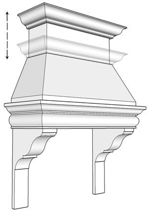 B.2106 precast kitchen hood Traditional Range Hood, English Range Hood, English Cottage Range Hood, English Style Range Hood, Bell Curve Range Hood, Cast Stone Range Hood, Stove Vent Hood, Stone Range Hood, Kitchen Hood Ideas