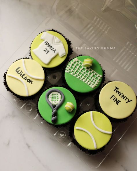 Serving up some ace sweetness! 🎾 These tennis-themed cupcakes are a match made in heaven for Hamza's special day. Custom fondant details for the ultimate sports lover! 💚 #thebakingmumma #tenniscupcakes #homebakerlove #sweetvictory #customcupcakes Tennis Cupcakes, Custom Cupcakes, A Match Made In Heaven, Themed Cupcakes, Match Made In Heaven, Sports Lover, Made In Heaven, Match Making, Special Day