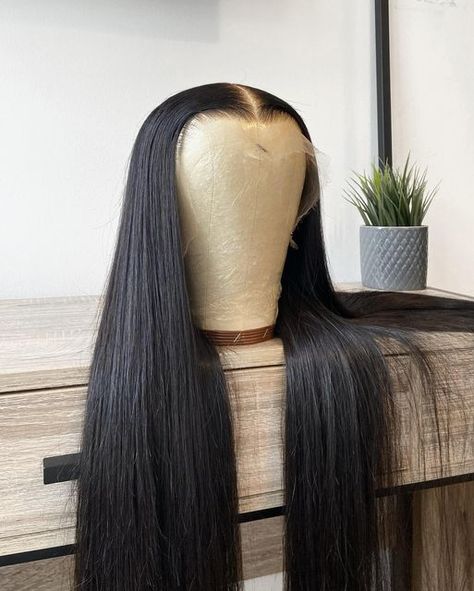 30inch Frontal Wig, Wigs Business, 30 Inch Wig, Jet Black Wig, Wigs Ideas, Hd Lace Frontal Wigs, Black Hair Wigs, Hd Lace Wig, Jet Black Hair