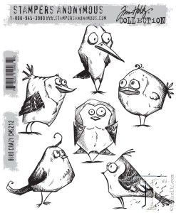 Tim Holtz Crazy Birds, Spring Stamps, Tim Holtz Stamps, Cartoon Birds, Crazy Bird, Bird Cards, Crazy Dog, Digi Stamps, Simon Says Stamp