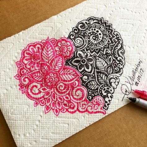 Stylo Art, Optical Illusion Drawing, Illusion Drawings, Mandala Art Therapy, Doodle Art Drawing, Mandala Design Pattern, Mandala Art Lesson, Sharpie Art, Mandala Artwork