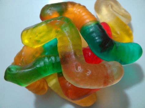 How to Make Gummy Worms -- Gummy Worms Recipe, Halloween Party Punch, Halloween Punch Recipes, Sour Gummy Worms, Gummies Recipe, Halloween Punch, Stem Crafts, Gummy Worms, Chewy Candy