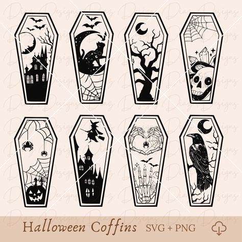 Nightmare Before Christmas Cricut Svg, Coffin Box Design, Cardboard Coffin Diy, Coffin Clipart, Coffin Tattoo Design, Coffin Sign, Halloween Coffin Decoration, Coffin Diy, Halloween Casket