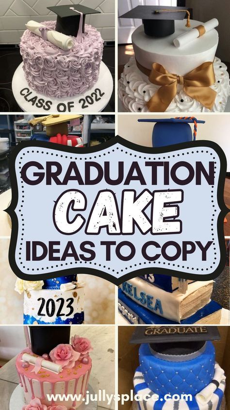 graduation cake ideas, graduation dessert ideas, graduation food ideas, graduation party cake ideas Cupcake Graduation Cake, Buttercream Graduation Cake Ideas, Homemade Graduation Cake, Graduation Cake Decorations, Easy Graduation Cake Ideas, Two Tier Graduation Cake Ideas, Graduation Cupcakes Ideas 2024, Graduation Cake Diy, Graduation Cake Ideas 2024