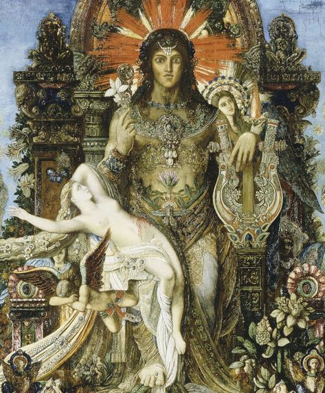 Gustave Moreau and Symbolism: Jupiter and Semele – The Eclectic Light Company Dionysus God, Greek Stories, Musée Gustave Moreau, Gustave Moreau, Arm Cast, Pre Raphaelite Art, Classical Mythology, Francisco Goya, Mythology Art