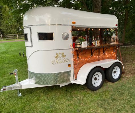 Now serving weddings and events in the Philly area. www.neighbars.net Horse Trailer Bar Ideas, Booze Trailer, Trailer Bar Ideas, Trailer Bars, Horse Trailer Bar, Camper Bar, Horse Float, Bar Trailer, Trailer Bar