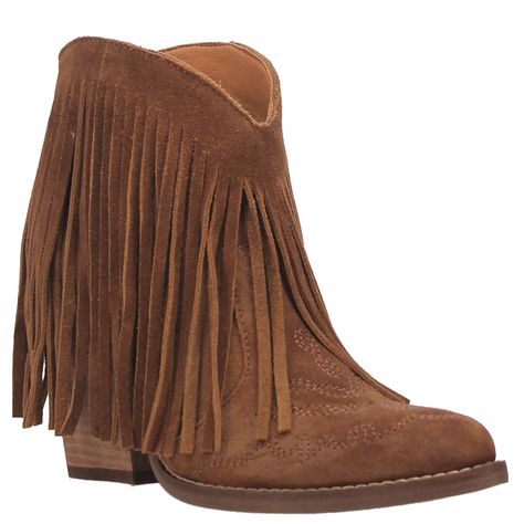 Step out in style in the Tangle Fringe Snip Toe Pull On Booties. These sassy boots from Dingo are perfect for a night out. Dolly Shirt, Western Booties, Fringe Boots, Cowboy Boots Women, Suede Fringe, Fashion Heels, Cowboy And Cowgirl, Western Cowboy Boots, Suede Ankle Boots