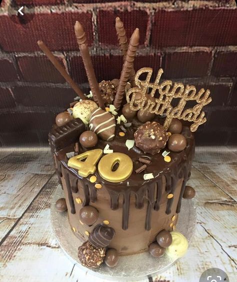 30th Birthday Cake For Women, 40th Birthday Cake For Women, 50th Birthday Cake For Women, Birthday Cake For Women Simple, Cake For Women, Candy Birthday Cakes, 40th Cake, Birthday Cake For Husband, Chocolate Cake Designs