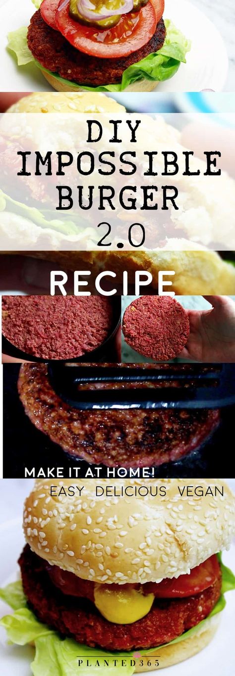 Vegan Impossible Burger Recipe, Diy Impossible Burger Recipe, Impossible Burger Recipe, Smashed Burgers, Vegan Burger Recipe, Impossible Burger, Vegan Burger, Veggie Burgers, Vegan Burgers