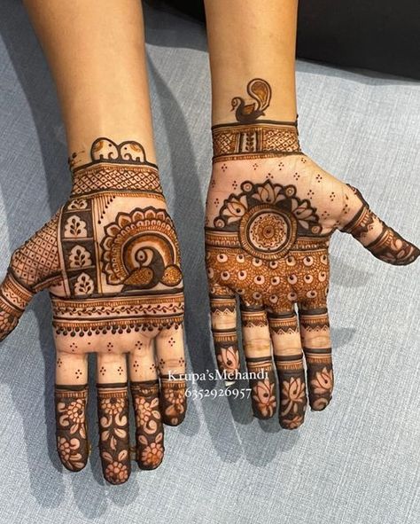 New Mehndi Designs Unique, Small Mehndi Designs, Small Mehndi, Mehndi Designs For Front Hand, Beginners Mehndi, Designer Mehndi, Front Mehndi, Rajasthani Mehndi, Normal Design